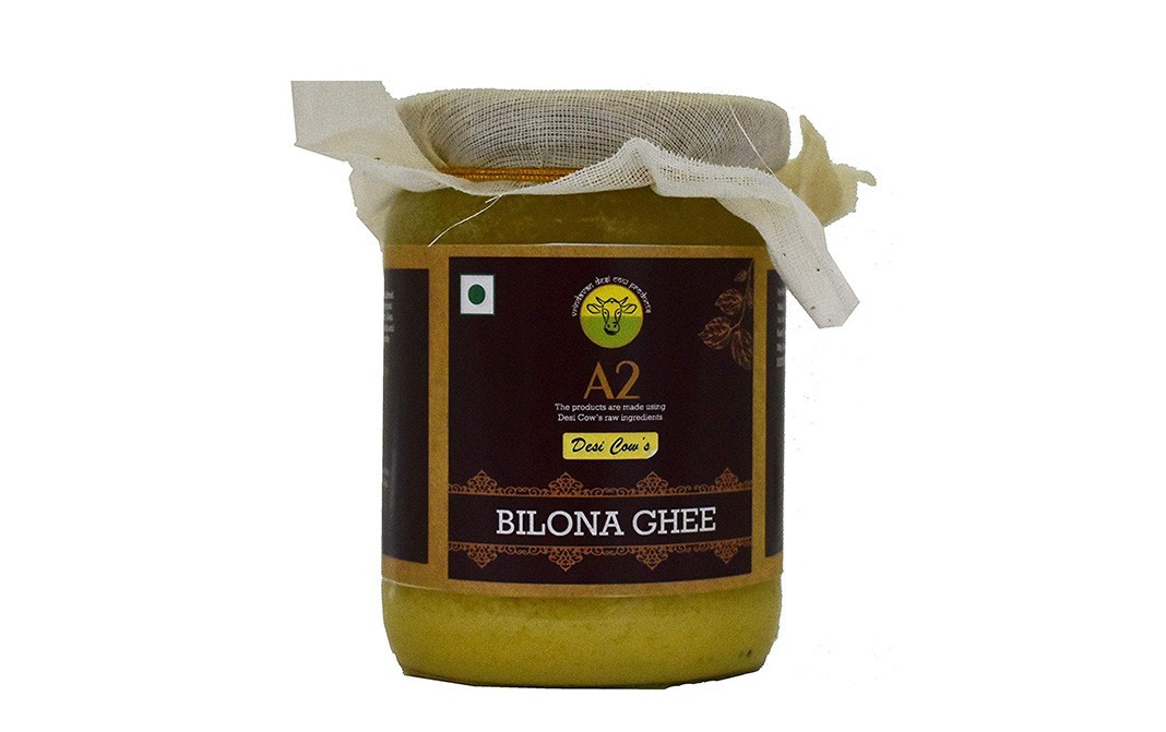 A2 Organics Desi Cow's Bilona Ghee    Glass Jar  250 millilitre
